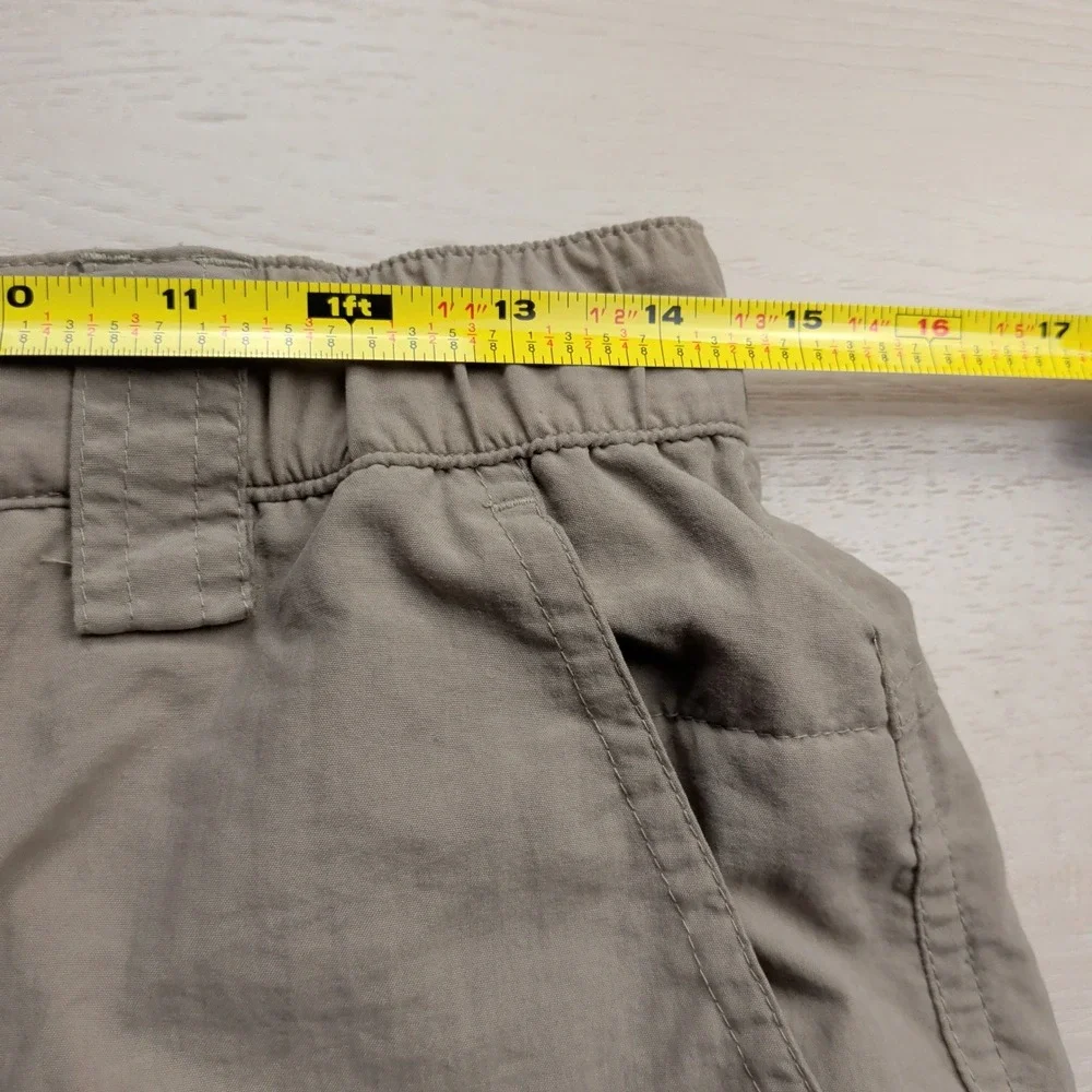 The North Face Cargo Shorts Mens Small Khaki Tan Nylon Hiking Outdoors READ